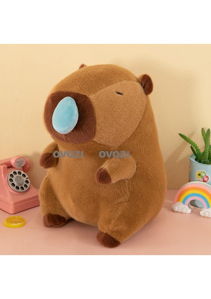Ovozı 50CM Sevimli Kapia Su Yunusu Peluş Oyuncak Bebek Bebek Yastık Hediye (Yurt Dışından)