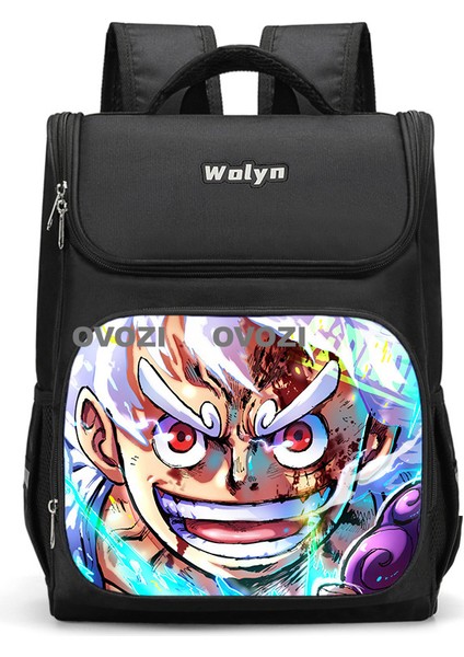 Ovozı 37CM One Piece Büyük Kapasiteli Öğrenci Okul Çantası Günlük Omuz Çantası (Yurt Dışından)