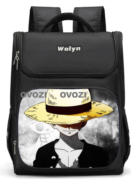 Ovozı 37CM One Piece Büyük Kapasiteli Öğrenci Okul Çantası Günlük Omuz Çantası (Yurt Dışından)