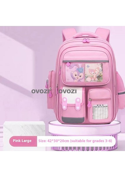 Ovozı Su Geçirmez Yük Azaltma Büyük Kapasiteli Öğrenci Okul Çantası Eğlence Omuz Çantası (Yurt Dışından)