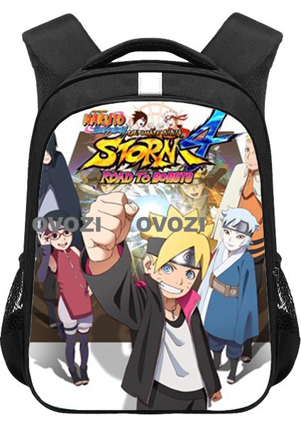 Ovozı Naruto Su Geçirmez Yük Azaltma Büyük Kapasiteli Öğrenci Okul Çantası Eğlence Omuz Çantası (Yurt Dışından)
