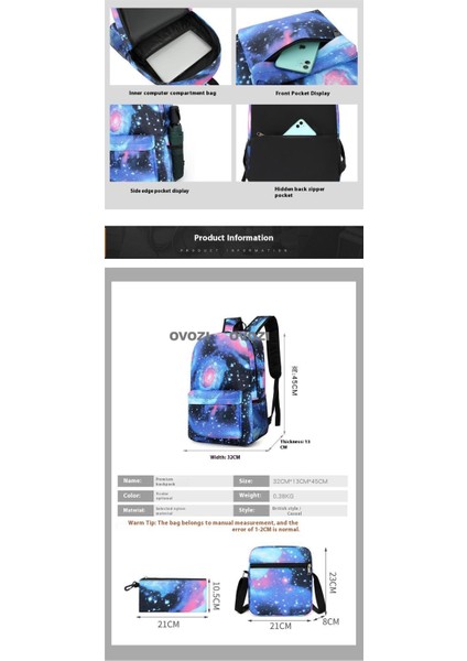 Ovozı Öğrenci Okul Çantası Seti (Yurt Dışından) fiyatları