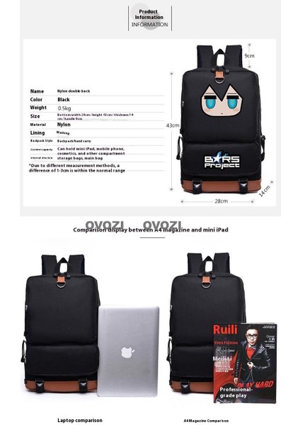 Ovozı Öğrenci Okul Çantası Günlük Omuz Çantası (Yurt Dışından) modelleri