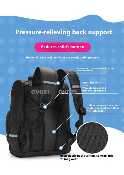 Ovozı 37CM Benim Dünyam Okul Çantası Büyük Kapasiteli Öğrenci Okul Çantası Günlük Omuz Çantası (Yurt Dışından) modelleri