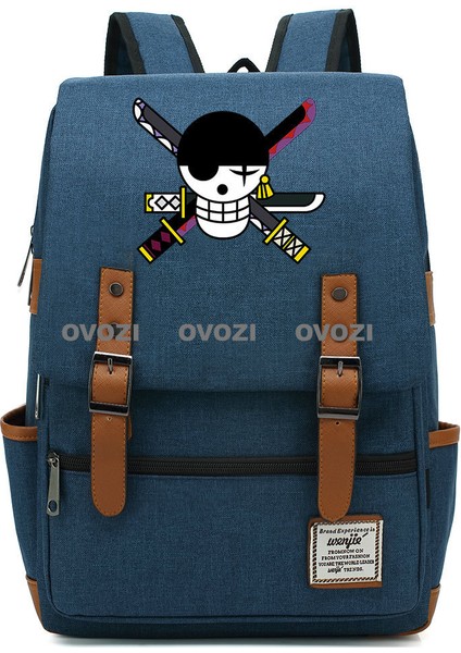 Ovozı 43CM Korsan Kral Öğrenci Okul Çantası Günlük Omuz Çantası (Yurt Dışından)