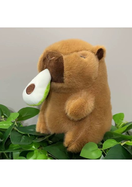 Ovozı 25CM Sevimli Capya Su Yunusu Peluş Oyuncak Bebek Bebek Yastık Hediye (Yurt Dışından)