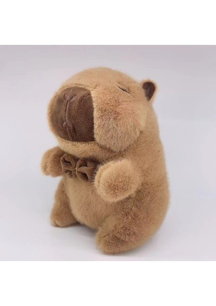 Ovozı 25CM Sevimli Capya Su Yunusu Peluş Oyuncak Bebek Bebek Yastık Hediye (Yurt Dışından)