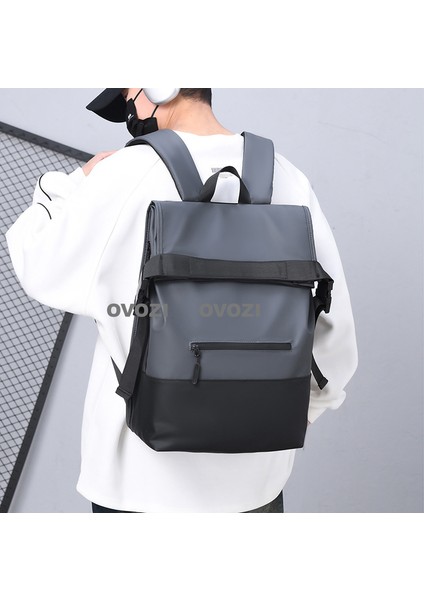Ovozı Ortaokul Üniversite Okul Çantası Günlük Omuz Çantası Büyük Kapasiteli Seyahat Çantası (Yurt Dışından)