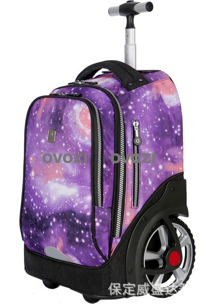 Ovozı Ortaokul Öğrencileri Üniversite Öğrencileri Yetişkin Arabası Çantaları Büyük Tekerlekler Büyük Kapasiteli Su Geçirmez (Yurt Dışından)