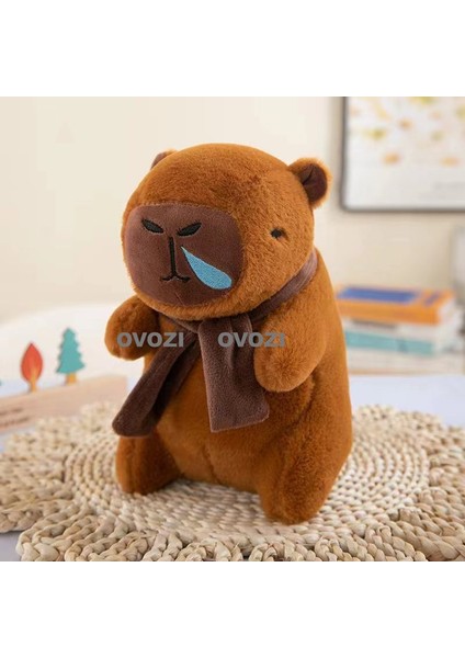 Ovozı 25CM Sevimli Capya Su Yunusu Peluş Oyuncak Bebek Bebek Yastık Hediye (Yurt Dışından)