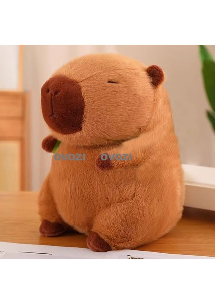 Ovozı 25CM Sevimli Capya Su Yunusu Peluş Oyuncak Bebek Bebek Yastık Hediye (Yurt Dışından)