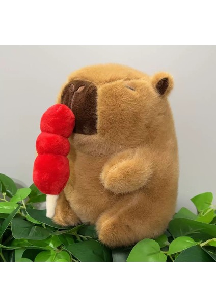 Ovozı 25CM Sevimli Capya Su Yunusu Peluş Oyuncak Bebek Bebek Yastık Hediye (Yurt Dışından)