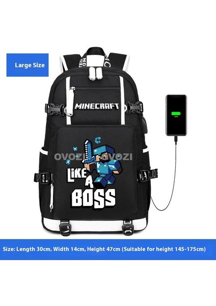 Ovozı Öğrenci Okul Çantası Günlük Omuz Çantası (Yurt Dışından)