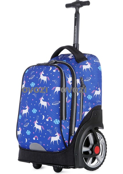 Ovozı Ortaokul Öğrencileri Üniversite Öğrencileri Yetişkin Arabası Çantaları Büyük Tekerlekler Büyük Kapasiteli Su Geçirmez (Yurt Dışından)