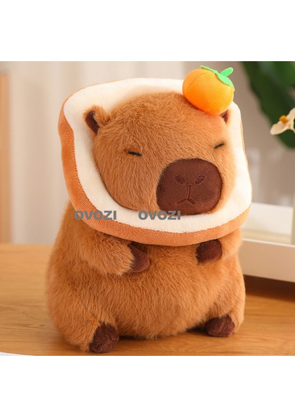 Ovozı 30CM Sevimli Capya Su Yunusu Peluş Oyuncak Bebek Bebek Yastık Hediye (Yurt Dışından)