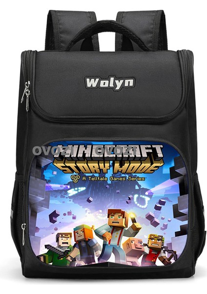 Ovozı 41CM Benim Dünyam Okul Çantası Büyük Kapasiteli Öğrenci Okul Çantası Günlük Omuz Çantası (Yurt Dışından)