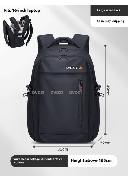 Ovozı Ortaokul Üniversite Okul Çantası Günlük Omuz Çantası (Yurt Dışından)