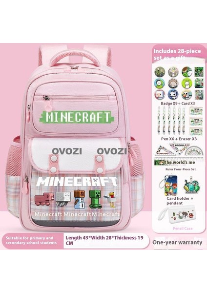 Ovozı Öğrenci Okul Çantası Seti Günlük Omuz Çantası (Yurt Dışından)
