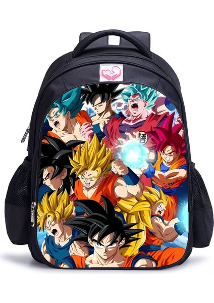 Ovozı 39CM Dragon Ball Büyük Kapasiteli Öğrenci Okul Çantası Günlük Omuz Çantası (Yurt Dışından)