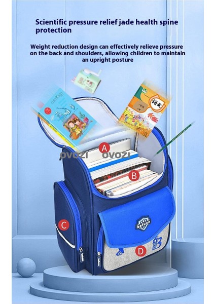 Ovozı 41CM Büyük Kapasiteli Öğrenci Okul Çantası Günlük Omuz Çantası (Yurt Dışından) fırsatları