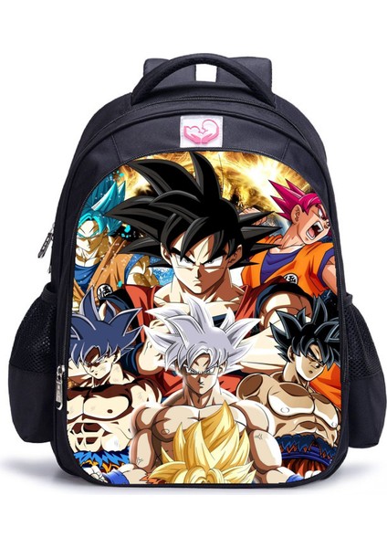 Ovozı 39CM Dragon Ball Büyük Kapasiteli Öğrenci Okul Çantası Günlük Omuz Çantası (Yurt Dışından)