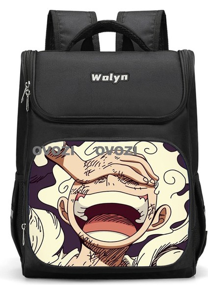 Ovozı 37CM One Piece Büyük Kapasiteli Öğrenci Okul Çantası Günlük Omuz Çantası (Yurt Dışından)