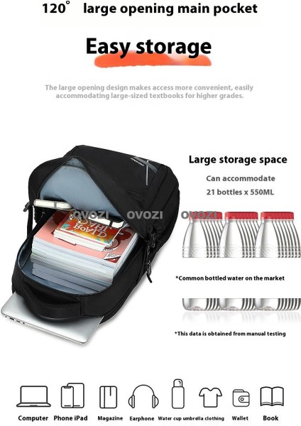 Ovozı Ortaokul Üniversite Okul Çantası Günlük Omuz Çantası (Yurt Dışından) indirimleri