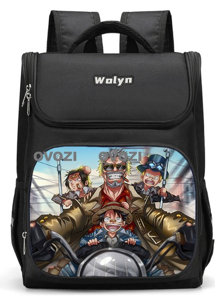 Ovozı 41CM One Piece Büyük Kapasiteli Öğrenci Okul Çantası Günlük Omuz Çantası (Yurt Dışından)