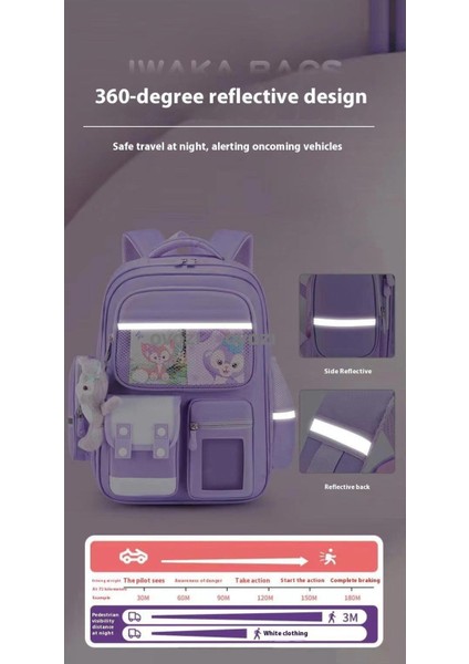 Ovozı Su Geçirmez Yük Azaltma Büyük Kapasiteli Öğrenci Okul Çantası Eğlence Omuz Çantası (Yurt Dışından) fiyatları