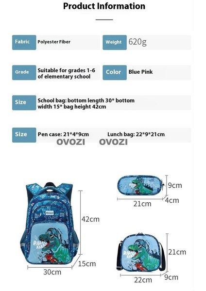 Ovozı Öğrenci Okul Çantası Seti (Yurt Dışından) indirimleri