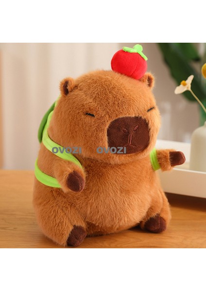 Ovozı 30CM Sevimli Capya Su Yunusu Peluş Oyuncak Bebek Bebek Yastık Hediye (Yurt Dışından)