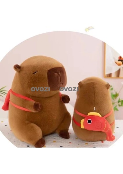 Ovozı 30CM Sevimli Capya Su Yunusu Peluş Oyuncak Bebek Bebek Yastık Hediye (Yurt Dışından)