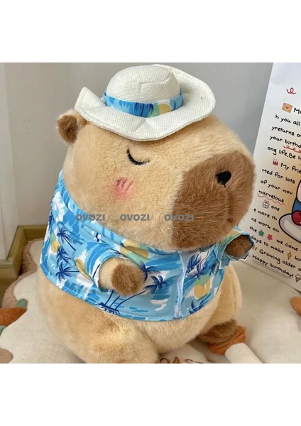 Ovozı 35CM Sevimli Kapia Su Yunusu Peluş Oyuncak Bebek Bebek Yastık Hediye (Yurt Dışından)
