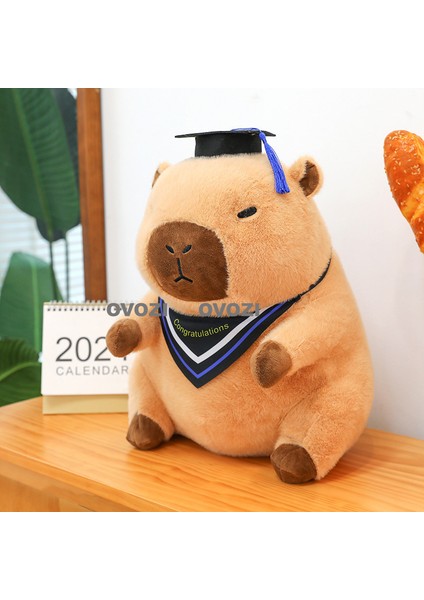 Ovozı 45CM Sevimli Capya Su Yunusu Peluş Oyuncak Bebek Bebek Yastık Hediye (Yurt Dışından)