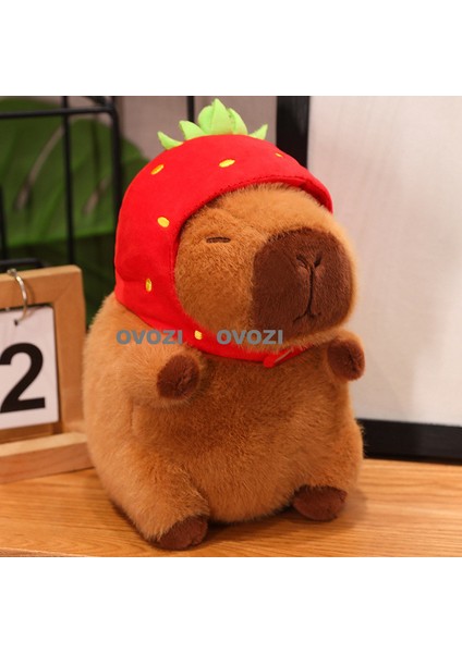 Ovozı 25CM Sevimli Capya Su Yunusu Peluş Oyuncak Bebek Bebek Yastık Hediye (Yurt Dışından)