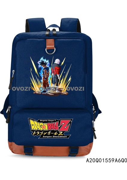 Ovozı 43CM Dragon Ball Karikatür Öğrenci Okul Çantası Günlük Omuz Çantası (Yurt Dışından)
