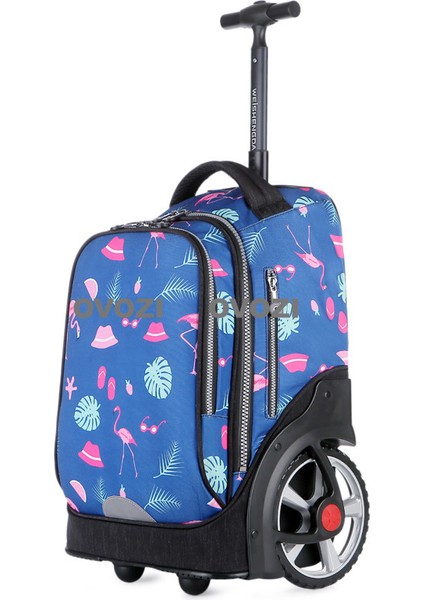 Ovozı Ortaokul Öğrencileri Üniversite Öğrencileri Yetişkin Arabası Çantaları Büyük Tekerlekler Büyük Kapasiteli Su Geçirmez (Yurt Dışından)