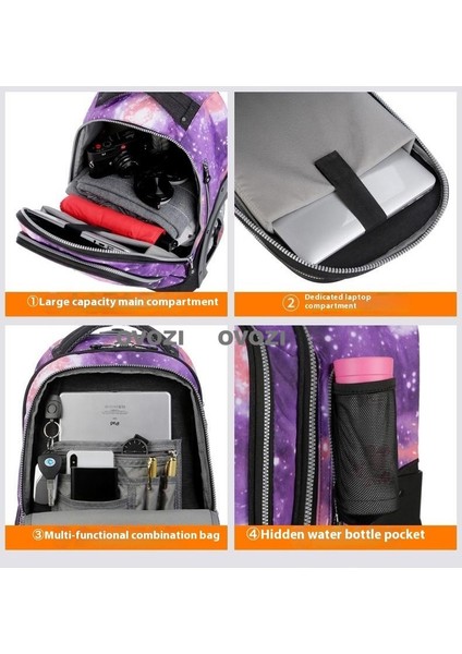 Ovozı Ortaokul Öğrencileri Üniversite Öğrencileri Yetişkin Arabası Çantaları Büyük Tekerlekler Büyük Kapasiteli Su Geçirmez (Yurt Dışından) indirimleri