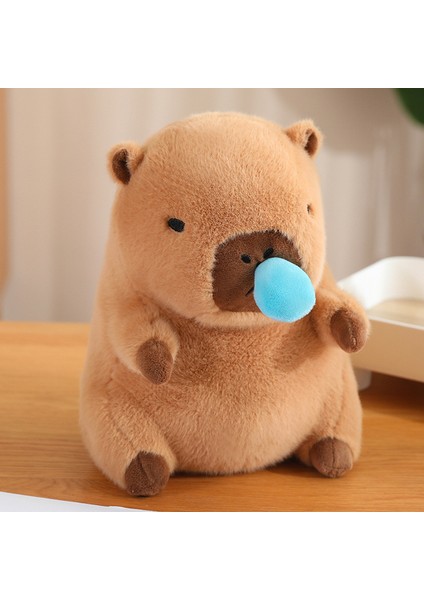 Ovozı 25CM Sevimli Capya Su Yunusu Peluş Oyuncak Bebek Bebek Yastık Hediye (Yurt Dışından)