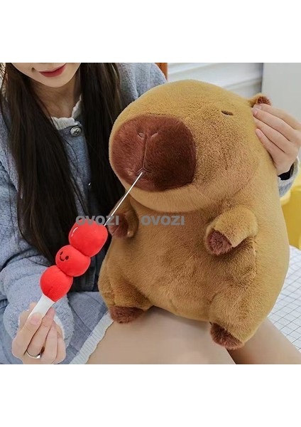 Ovozı 30CM Sevimli Capya Su Yunusu Peluş Oyuncak Bebek Bebek Yastık Hediye (Yurt Dışından)