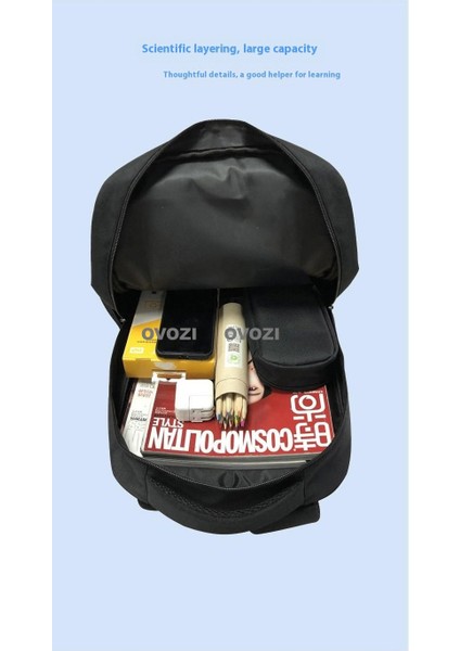 Ovozı Büyük Kapasiteli Yük Azaltma Omurga Koruma Öğrenci Okul Çantası Eğlence Omuz Çantası (Yurt Dışından) fırsatları