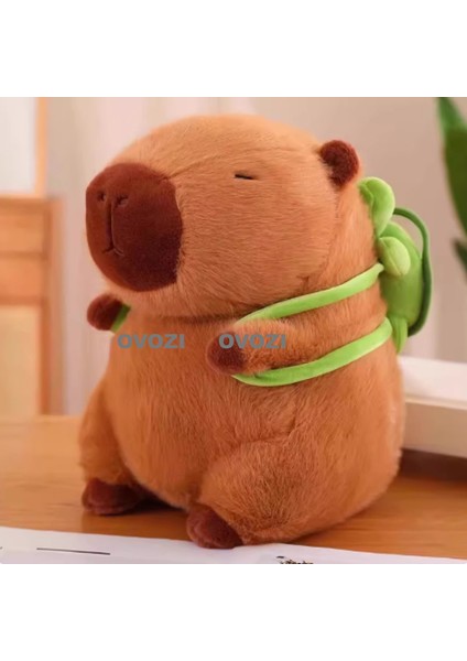 Ovozı 25CM Sevimli Capya Su Yunusu Peluş Oyuncak Bebek Bebek Yastık Hediye (Yurt Dışından)