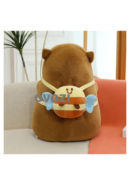 Ovozı 30CM Sevimli Capya Su Yunusu Peluş Oyuncak Bebek Bebek Yastık Hediye (Yurt Dışından)