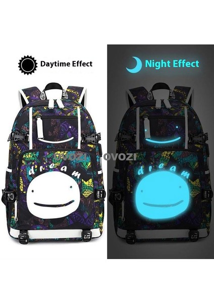 Ovozı USB Şarj Portlu Büyük Kapasite Ortaokul Lise Üniversite Okul Çantası Eğlence Omuz Çantası (Yurt Dışından)
