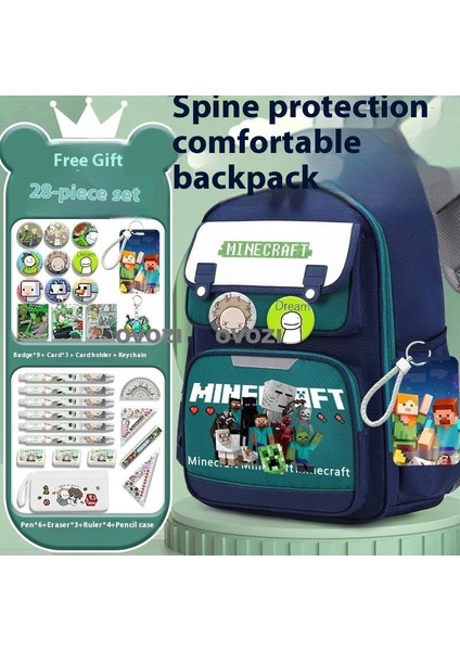 Ovozı Öğrenci Okul Çantası Seti Günlük Omuz Çantası (Yurt Dışından)