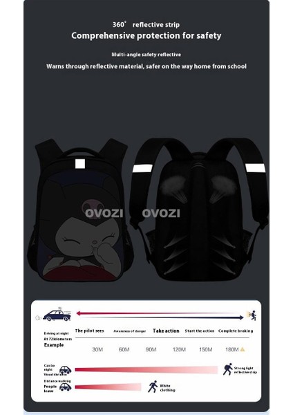 Ovozı Büyük Kapasiteli Yük Azaltma Omurga Koruma Öğrenci Okul Çantası Eğlence Omuz Çantası (Yurt Dışından) indirimleri