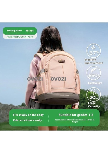 Ovozı Öğrenci Okul Çantası Omurga Koruma Büyük Kapasiteli Omuz Çantası (Yurt Dışından)
