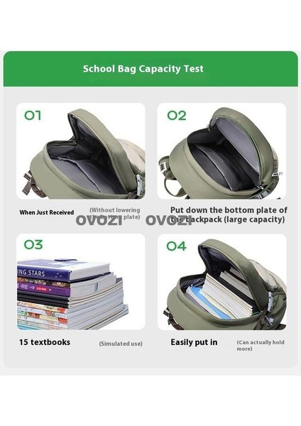 Ovozı Öğrenci Okul Çantası Omurga Koruma Büyük Kapasiteli Omuz Çantası (Yurt Dışından) indirimleri