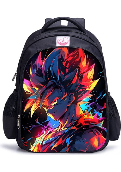 Ovozı 39CM Dragon Ball Büyük Kapasiteli Öğrenci Okul Çantası Günlük Omuz Çantası (Yurt Dışından)