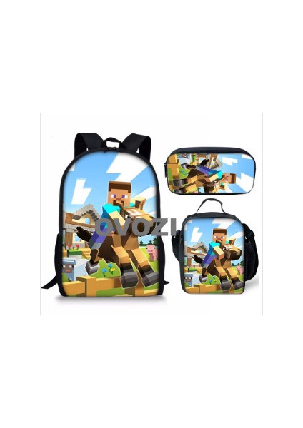 Ovozı Öğrenci Okul Çantası Seti (Yurt Dışından)